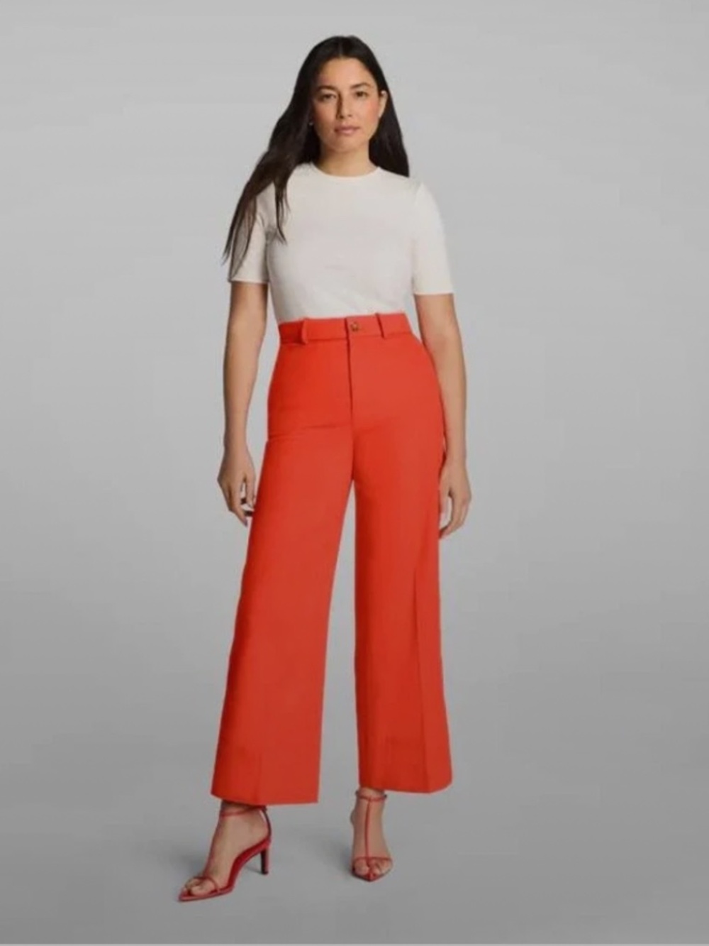 SPANX Supersmooth Stretch Twill Cropped Wide Leg Pant